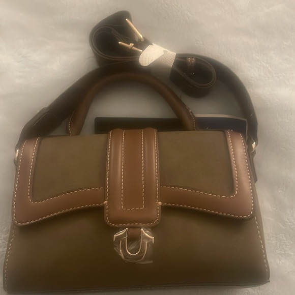 Olive True Religion Snap Closure Bag - Picture 2 of 9